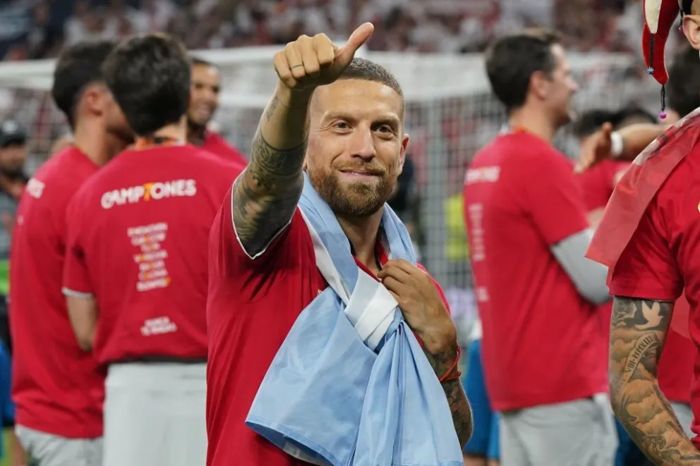 Papu Gómez aprovechó el festejo del Sevilla para enviar un fuerte mensaje a la selección argentina