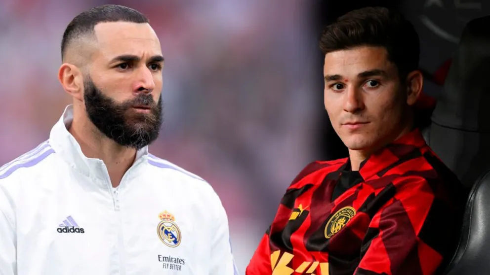 Tras confirmar la salida de Benzema, Real Madrid quiere sacar a Julián Álvarez del City