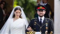 El guiño a la realeza británica que llamó la atención en la boda de Hussein de Jordania y Rajwa Al-Saif