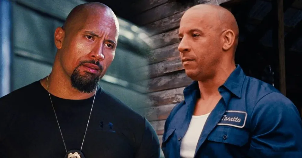 La pelea que casi deja a La Roca fuera de Rápidos y Furiosos: Vin Diesel más furioso que nunca