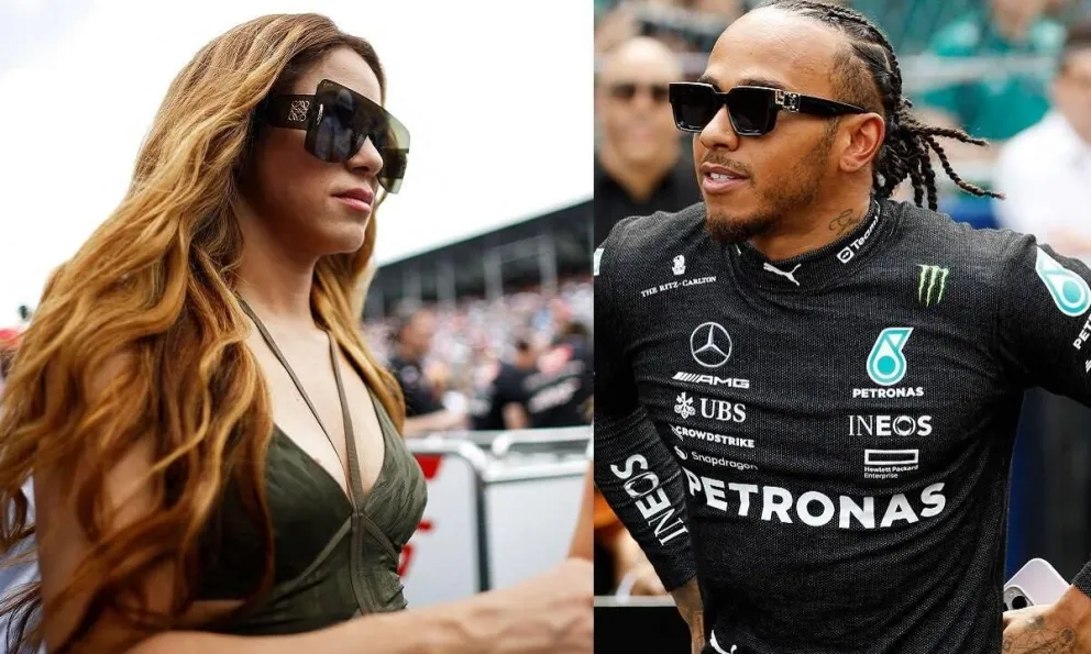 Tras los rumores de una relación con Lewis Hamilton: Shakira luce una costosa camisa en evento deportivo