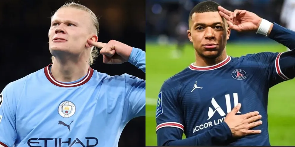 Crece la rivalidad entre Haaland y Mbappé: compararon sus sueldos y humillaron al noruego
