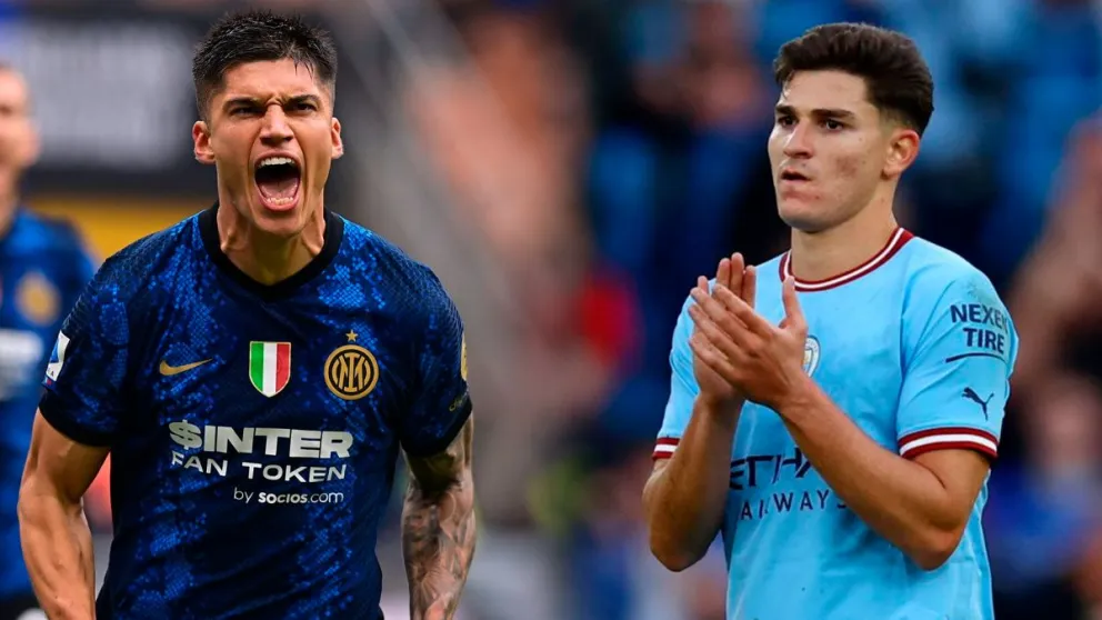 Joaquín Correa le envió un curioso mensaje a Julián Álvarez que calienta la final de la Champions League 