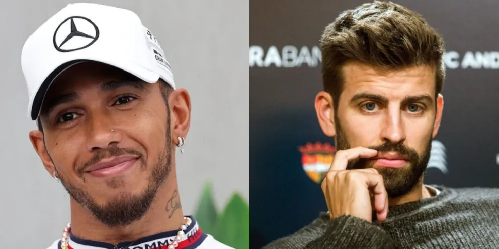 Gerard Piqué le dedicó un tuit a Lewis Hamilton y terminó siendo objeto de burla: Shakira disfruta