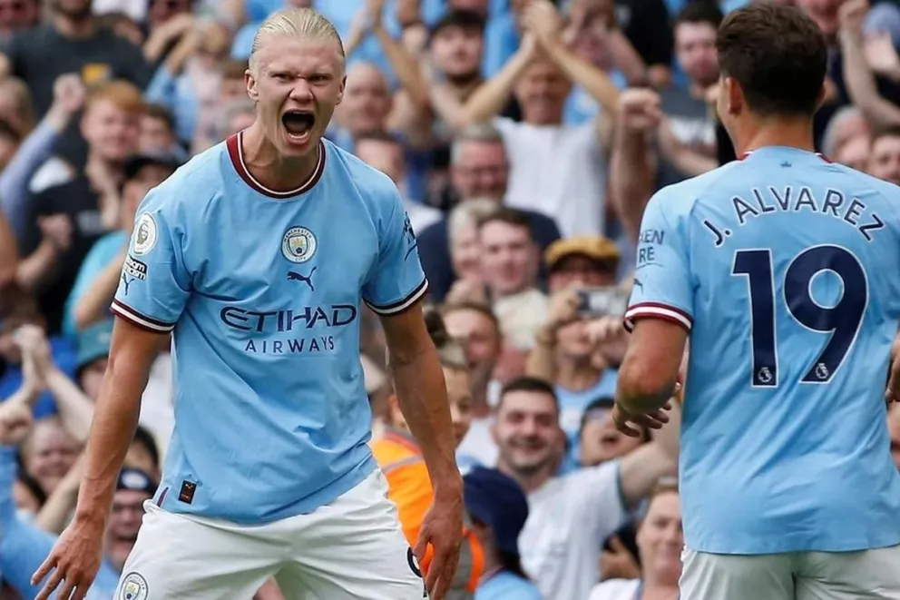 Haaland soltó una sorpresiva frase sobre Julián Álvarez que dejó atónito a Pep Guardiola
