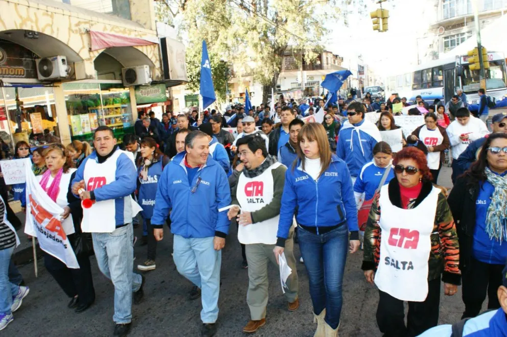 La CTA Salta confirmó una movilización para mañana y se espera una tarde movida