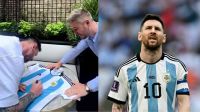 A Lionel Messi le dieron una camiseta argentina con dos estrellas y su reacción hizo estallar las redes 