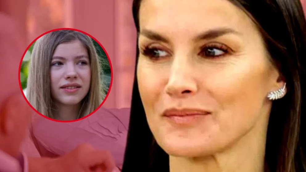 Cansada de sus actos, la Infanta Sofía mostró su gesto de enfado con la reina Letizia 