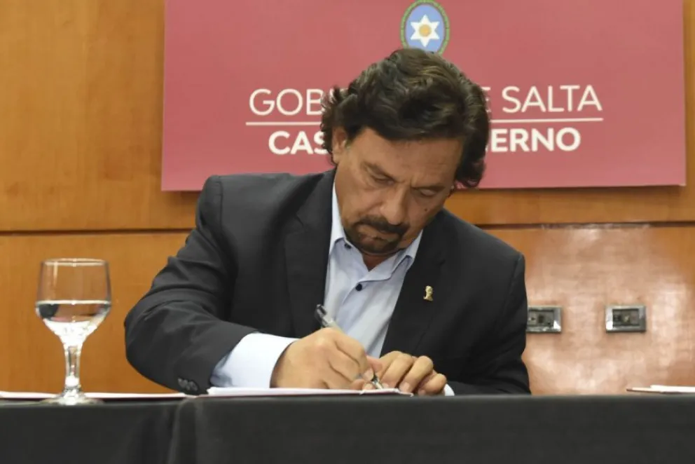 Gustavo Sáenz vetó parcialmente la Ley Antipiquetes