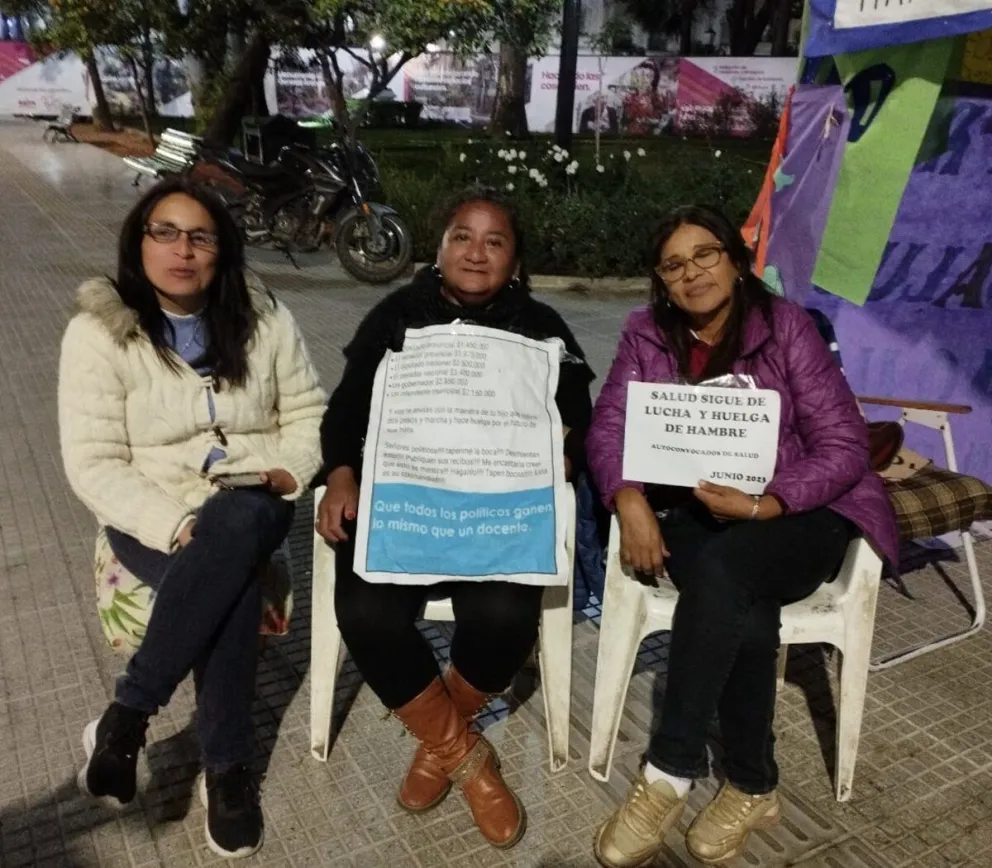 Tras ocho días en huelga de hambre, autoconvocadas de Salud fueron recibidas por Federico Mangione y levantaron la medida