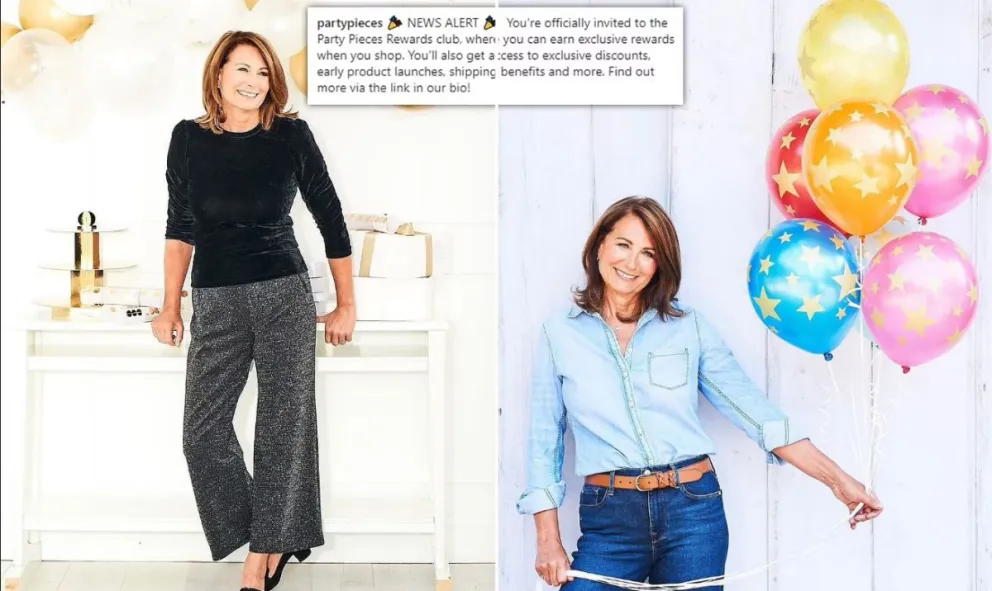 Así fue el final de la empresa legionaria de Carole Middleton, Party Pieces