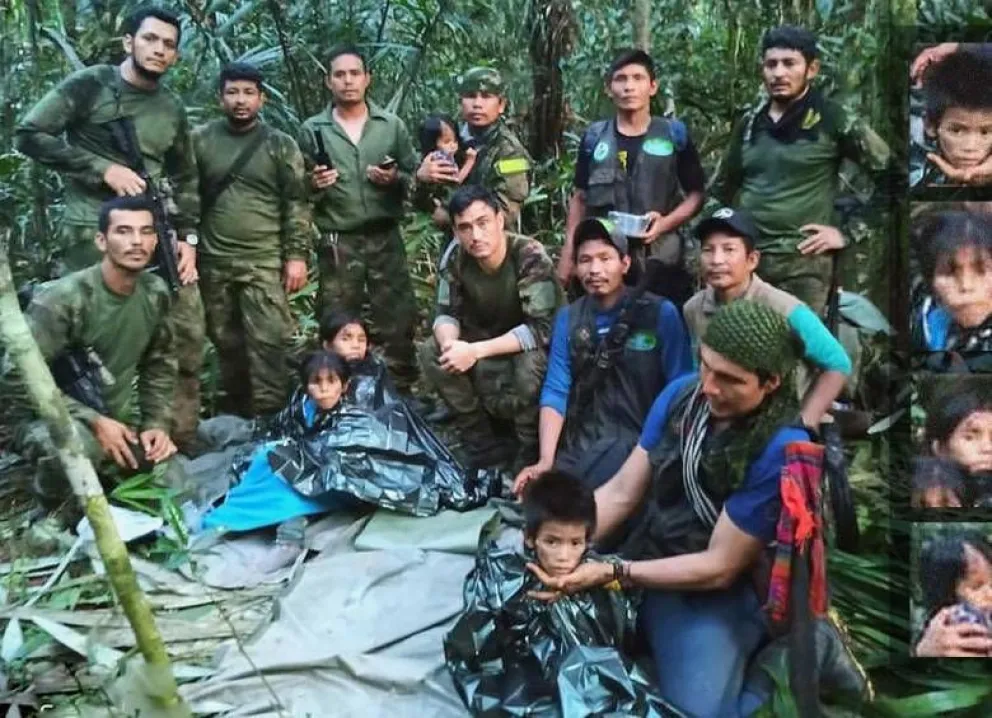 |FOTOS|Estas son las primeras imágenes de los cuatros niños indígenas que lograron sobrevivir en Colombia 