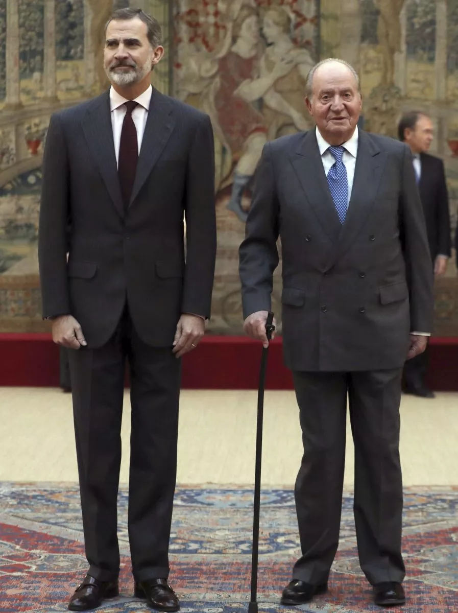rey Felipe VI y Juan Carlos I