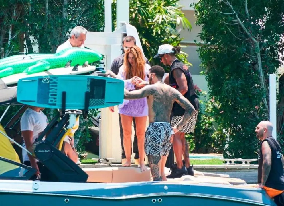 Shakira y Lewis Hamilton