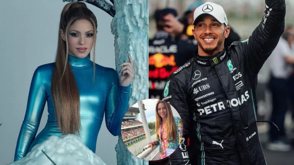 Confirmada la relación: Shakira dejó a Piqué en el pasado y así disfruta con Hamilton