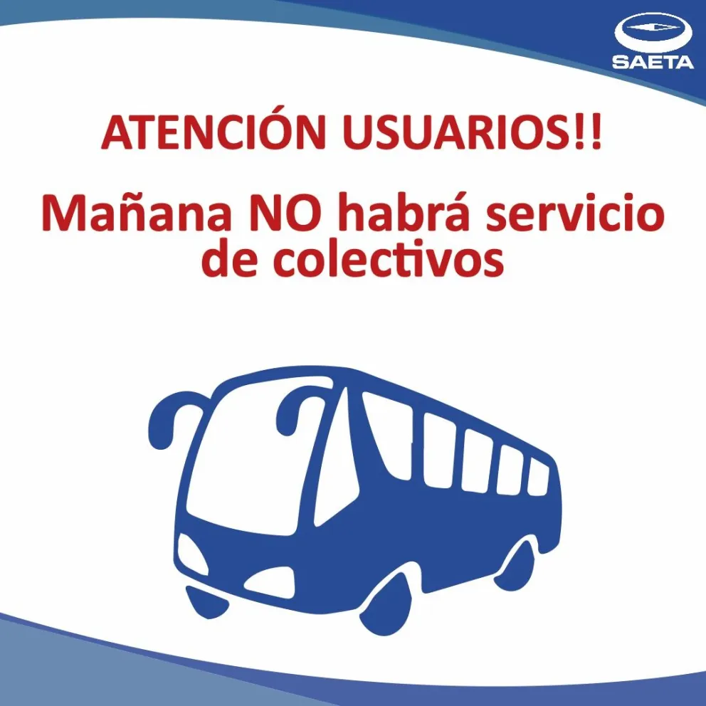 Tras la confirmación de la UTA, SAETA adhirió al paro de colectivos: así funcionará el servicio