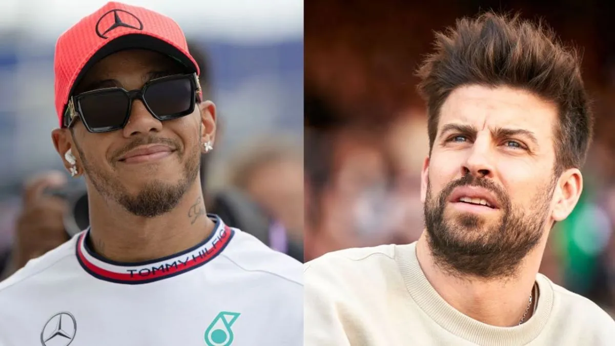 Lewis Hamilton y Gerard Piqu&eacute;