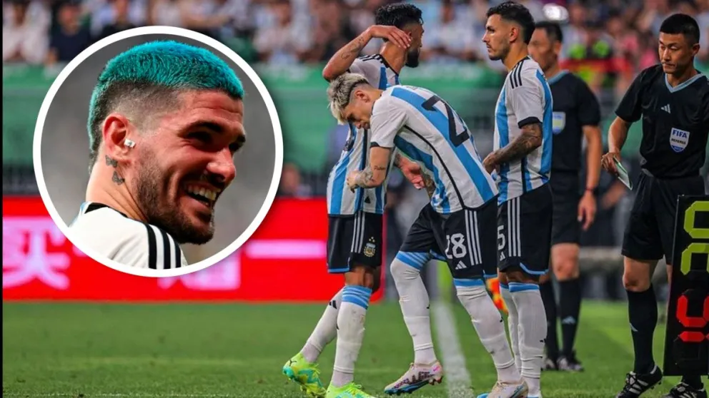 Rodrigo De Paul se llevó toda la atención: así reaccionó la scaloneta al debut de Alejandro Garnacho