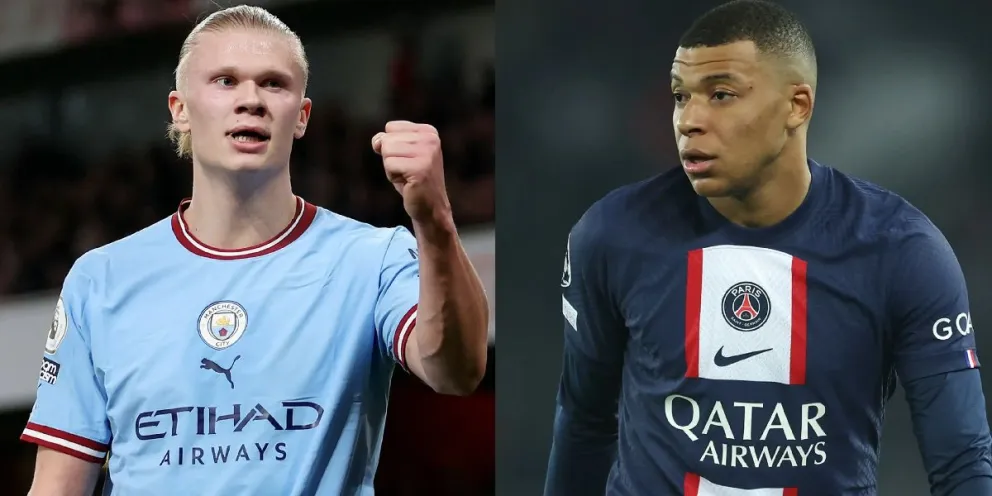 Así reaccionó Erling Haaland a la posible llegada de Kylian Mbappé al Real Madrid 