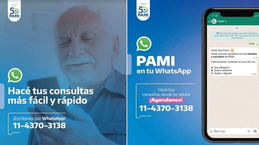 PAMI: para qué sirve y cómo funciona PAME, el asistente virtual de la obra social