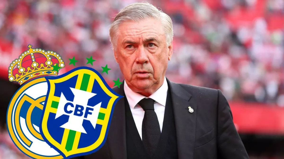 Ancelotti y Selñección de Brasil