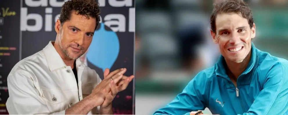 El amistoso y cálido encuentro entre David Bisbal y Rafael Nadal: se juntaron dos grandes
