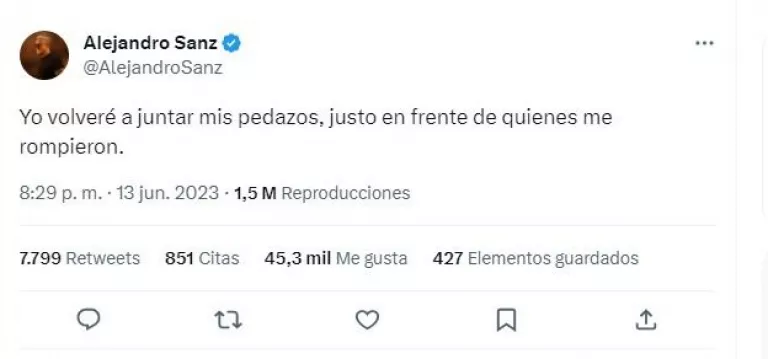 Twitter de Alejandro Sanz