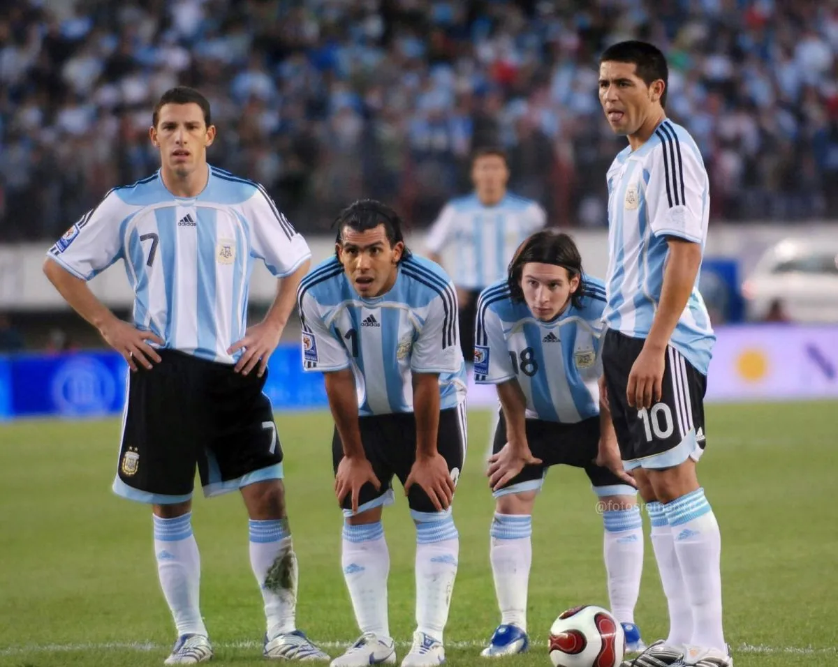 Maxi Rodr&iacute;guez, Messi y Riquelme