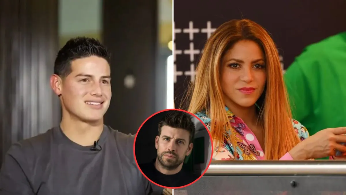 James Rodr&iacute;guez, Gerard Piqu&eacute; y Shakira