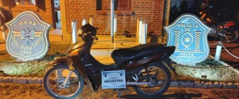 Secuestraron dos motocicletas que circulaban con pedido de captura por las calles salteñas